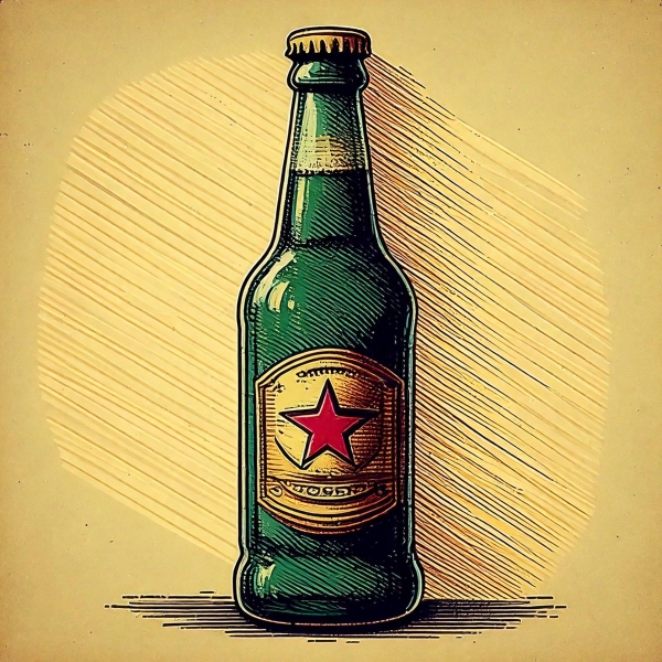 Of deze favoriet: Heineken. Het groene flesje en het iconische lettertype zijn afzonderlijk van elkaar al herkenbaar.