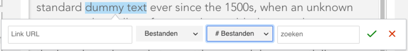 inzite:cms linkbuilder
